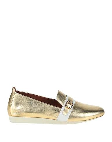 Gold Loafers