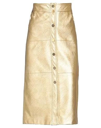 Gold Midi skirt