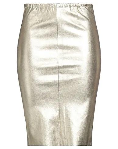 Gold Midi skirt