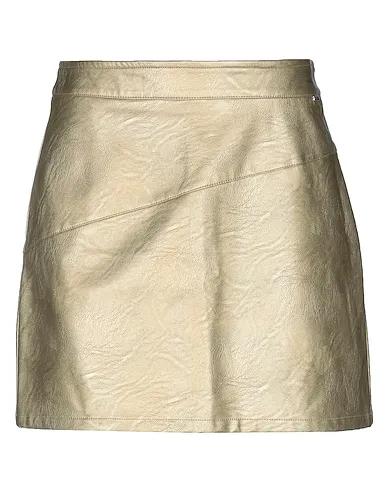 Gold Mini skirt