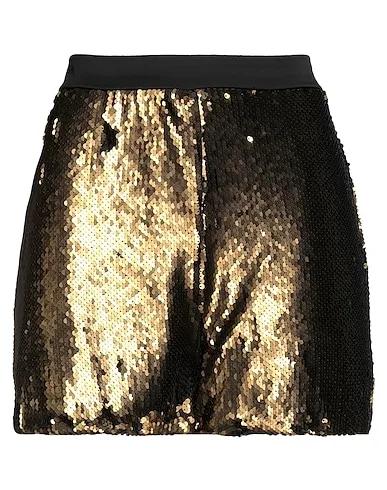 Gold Plain weave Shorts & Bermuda