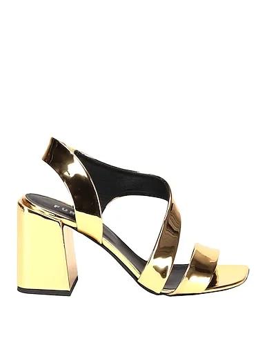 Gold Sandals FURLA BLOCK  SANDALS
