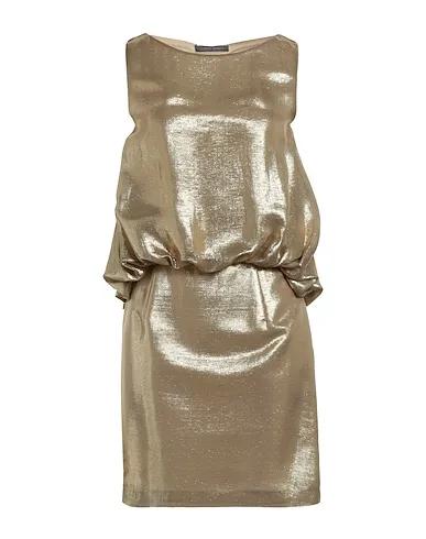 Gold Satin Short dress