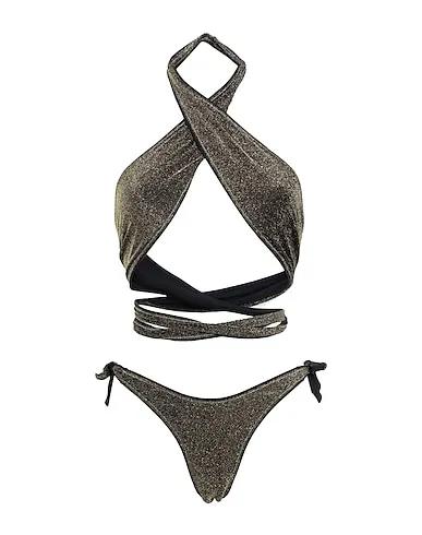 Gold Synthetic fabric Bikini SHOWHORSE