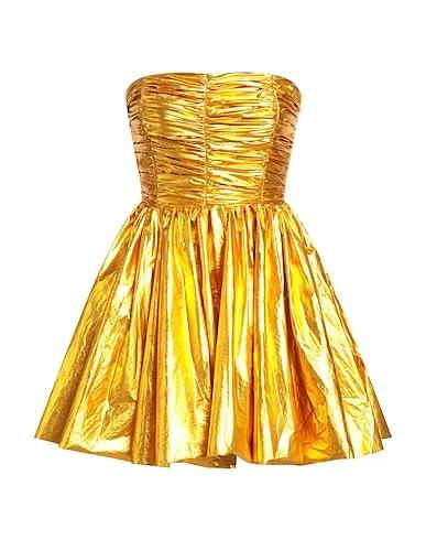 Gold Taffeta Short dress