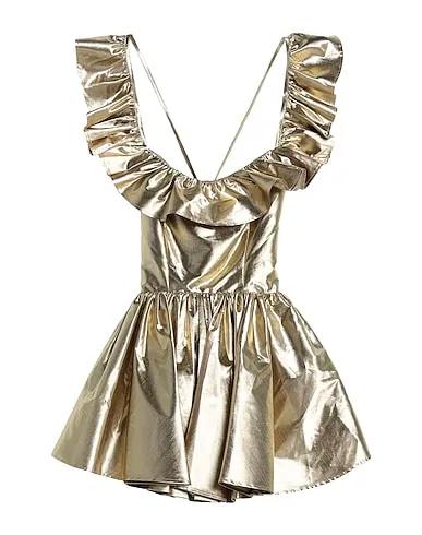 Gold Taffeta Short dress