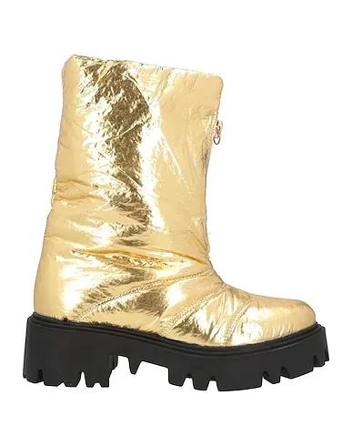 Gold Techno fabric Ankle boot