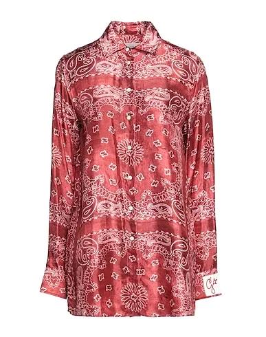 GOLDEN GOOSE DELUXE BRAND | Brick red Women‘s Patterned Shirts & Blouses