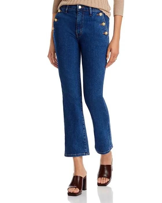 Goldie High Rise Crop Jeans in Lexington Dark