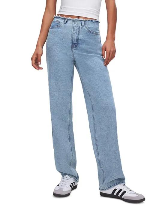 Good '90s High Rise Straight Leg Jeans in Indigo492