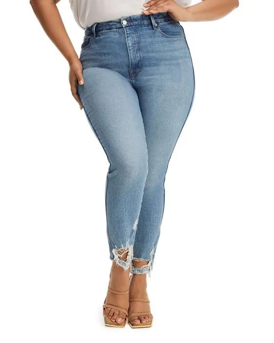 Good Curve Skinny Cropped Jeans in Blue692