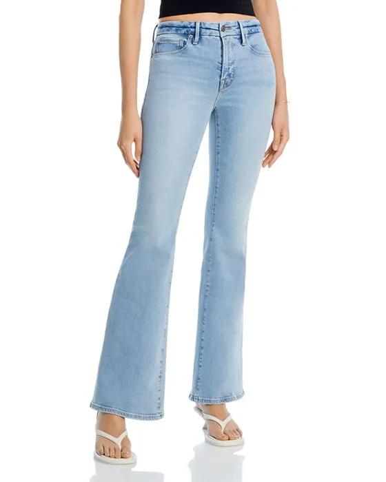 Good Legs High Rise Flare Jeans in I390