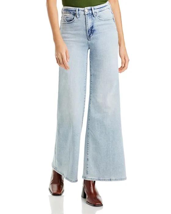 Good Waist Palazzo High Rise Wide Leg Jeans in B452