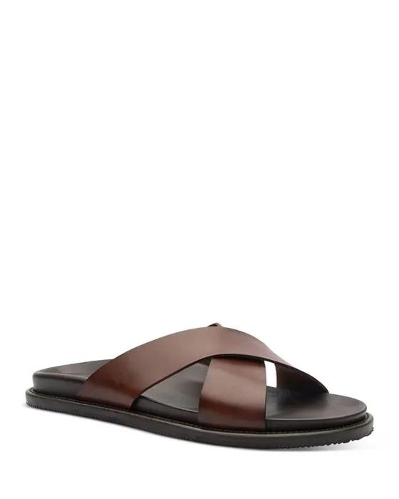 Gordan Rush Men's Seaside Leather Slide Sandals