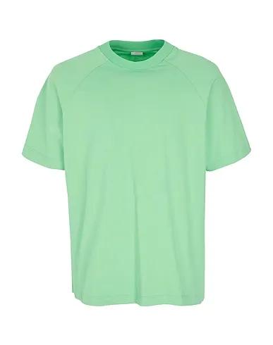 Green Basic T-shirt ORGANIC COTTON RAGLAN SHOULDER T-SHIRT
