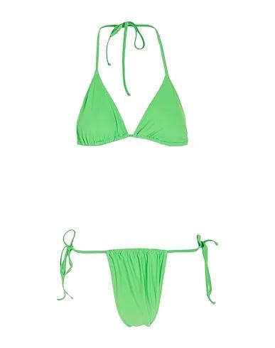 Green Bikini RECYCLED REVERSE-TRIANGLE BIKINI
