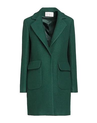 Green Boiled wool Coat