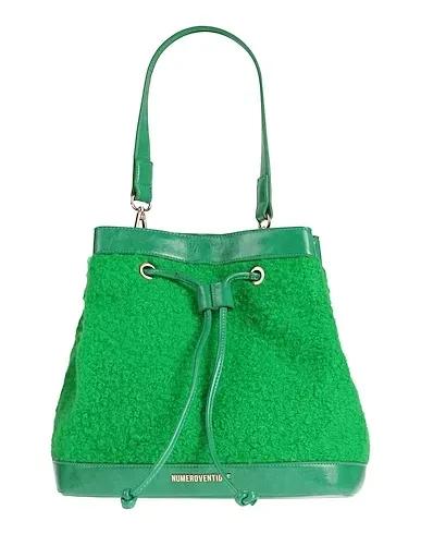Green Bouclé Handbag