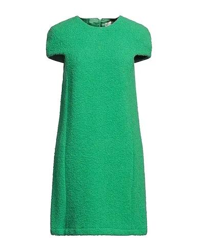 Green Bouclé Short dress