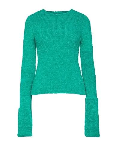 Green Bouclé Sweater