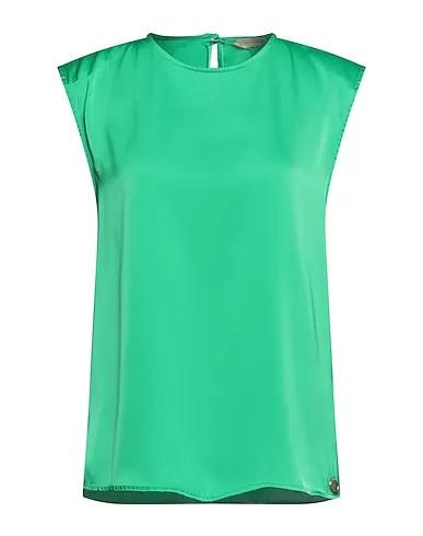Green Cady Blouse