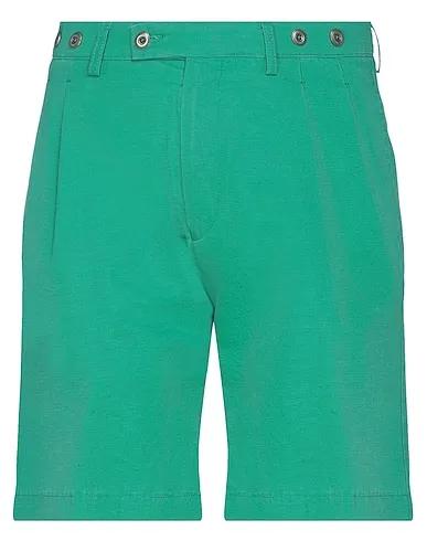 Green Canvas Shorts & Bermuda