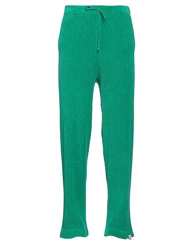Green Chenille Casual pants