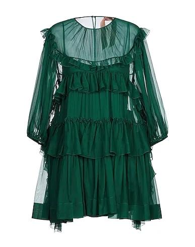 Green Chiffon Short dress