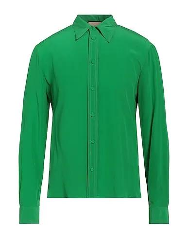 Green Chiffon Solid color shirt
