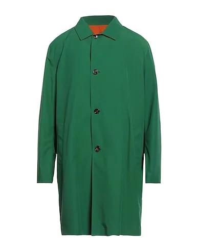 Green Cool wool Full-length jacket