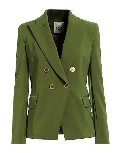 Green Cotton twill Blazer