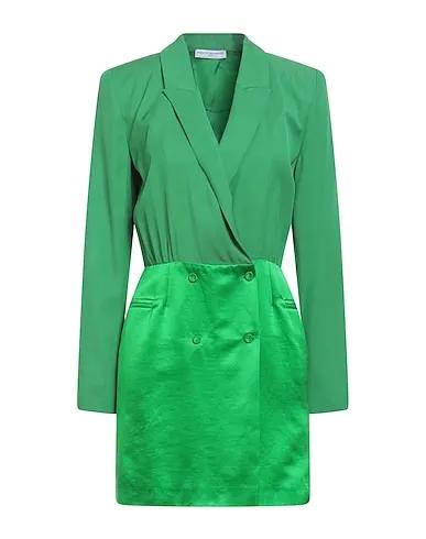 Green Cotton twill Short dress
