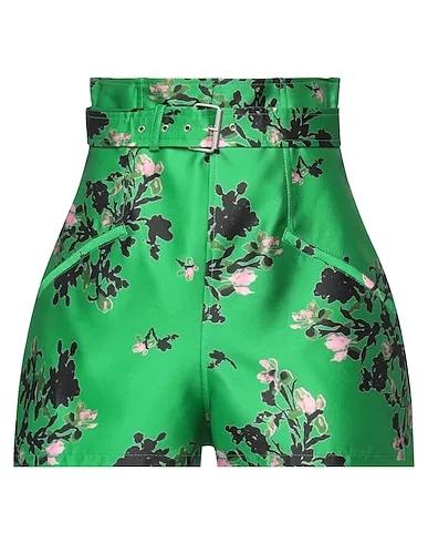 Green Cotton twill Shorts & Bermuda