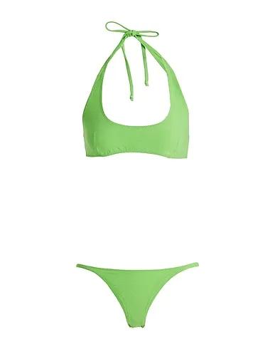 Green Crêpe Bikini