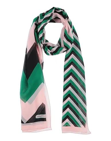 Green Crêpe Scarves and foulards