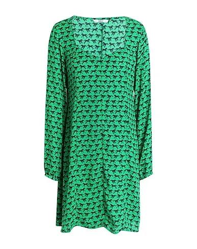 Green Crêpe Short dress