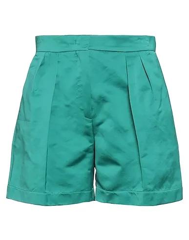 Green Crêpe Shorts & Bermuda