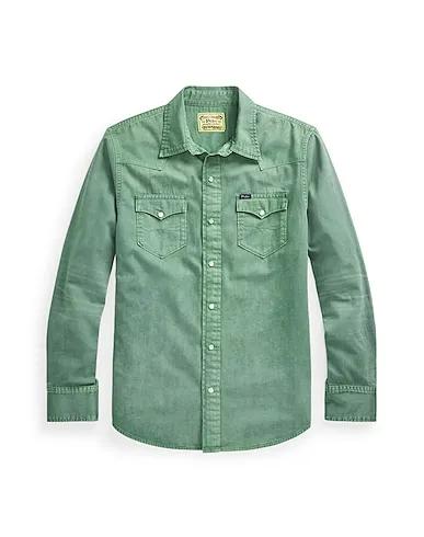 Green Denim Denim shirt CLASSIC FIT DENIM WESTERN SHIRT

