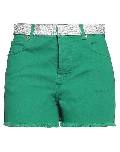 Green Denim Denim shorts
