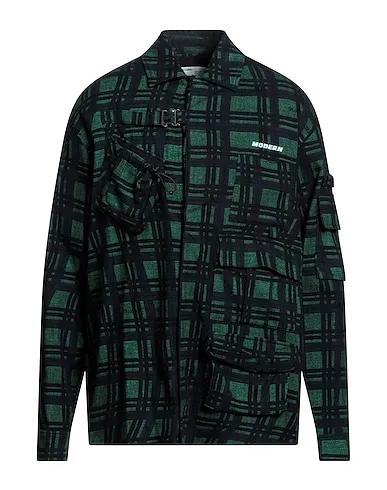 Green Flannel Patterned shirt