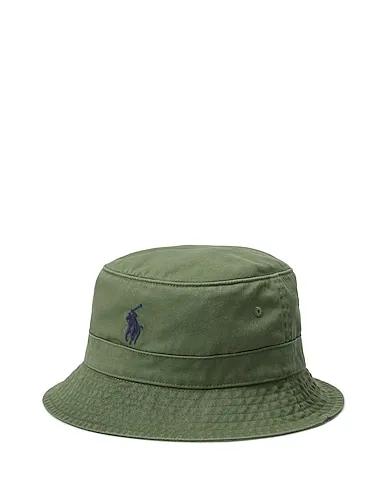 Green Gabardine Hat COTTON CHINO BUCKET HAT