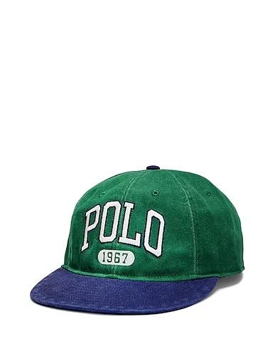 Green Gabardine Hat LOGO COTTON CHINO BALL CAP
