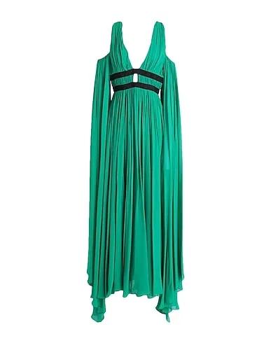 Green Grosgrain Long dress