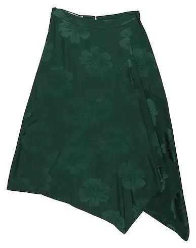 Green Jacquard Midi skirt