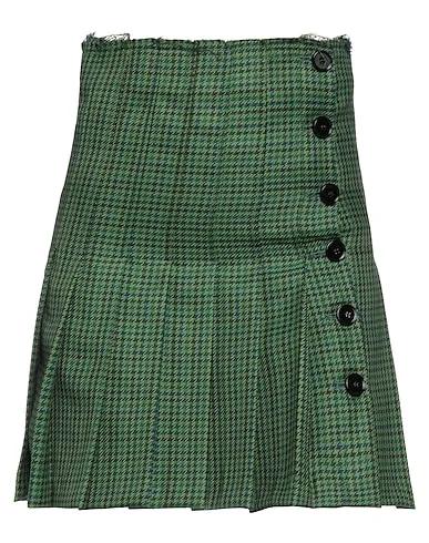 Green Jacquard Mini skirt