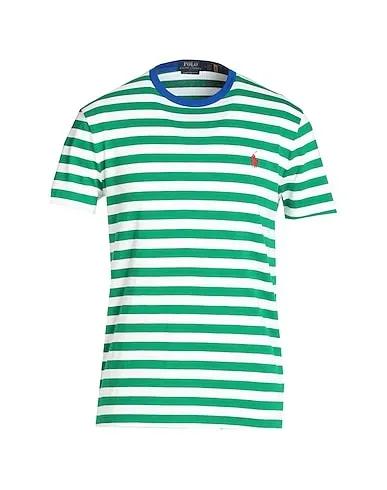 Green Jersey T-shirt CUSTOM SLIM FIT STRIPED JERSEY T-SHIRT
