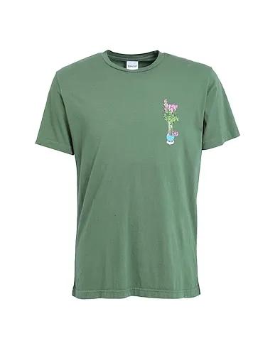 Green Jersey T-shirt Flower Vase Tee