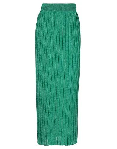 Green Knitted Maxi Skirts