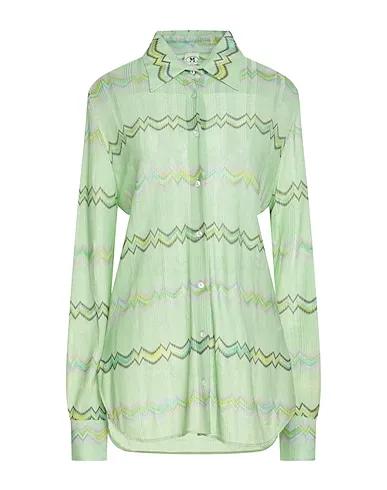 Green Knitted Patterned shirts & blouses