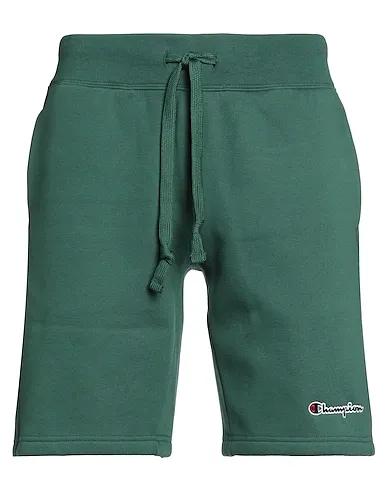 Green Knitted Shorts & Bermuda